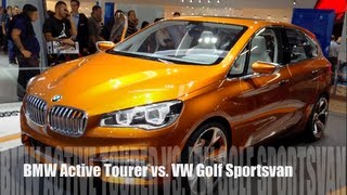 BMW Active Tourer vs Golf Sportsvan [upl. by Llenrub409]