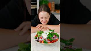 Greekpastasalad mit cremigen FetaDressing 😋 einfacherezepte ernährung [upl. by Burnley]