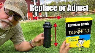 Sprinkler Head Replace  Adjust  Move [upl. by Nyvlem]