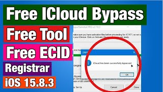 Free iCloud Bypass iOS 1583 With Free Tools 2024  Free ECID Registration Without Credits [upl. by Mcgannon]