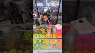 Healthy fruits 100 vegetable and fruit juice thai street food [upl. by Phenica]