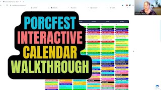 PorcFest Interactive Calendar Walkthrough with Constance Spencer [upl. by Ahrens908]