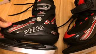 Big Fail Roces Swish Boys Adjustable Ice Skates Review [upl. by Arvy]