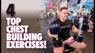 4 TOP CHEST BUILDING EXERCISES [upl. by Terti]