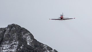 AXALP 2021 Fliegerschiessen Airshow  Pilatus PC 21 Low Pass over Tschingel with High Speed [upl. by Terbecki]