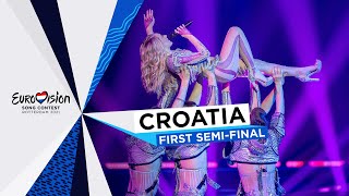 Albina  TickTock  LIVE  Croatia 🇭🇷  First SemiFinal  Eurovision 2021 [upl. by Delija]