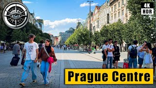 Prague Centre Walking Tour 4k 🇨🇿 Czech Republic HDR ASMR [upl. by Tsiuqram473]