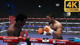 【4K】UNDISPUTED SUGAR RAY LEONARD VS SHAWN PORTER [upl. by Kcinimod]