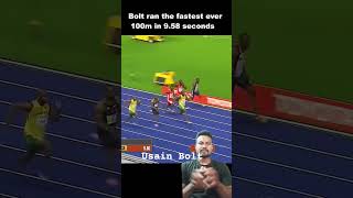 Usain Bolt fastest running just 958 second world record athletics Subscribe karo [upl. by Anaya60]