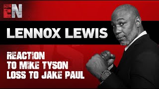 Lennox Lewis reaction to Mike Tyson loss to Jake Paul  EsNews Boxing [upl. by Atiuqrahs]