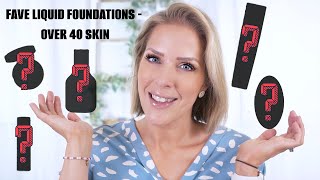 TOP 5 LIQUID FOUNDATIONS  SHEER TO MEDIUM COVERAGE  OVER 40 SKIN [upl. by Ayahsal]