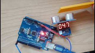 Measuring Distance With HCSR04P amp Ultrasonic Sensor HCSR04 Using Visuino [upl. by Bathesda]