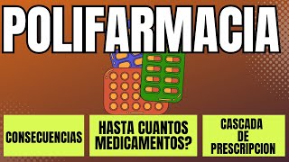 Polifarmacia que es Cascada de prescripcion como prevenirla polifarmacia adultosmayores [upl. by Nohs637]