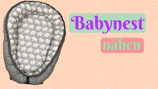 BabynestNestchen nähen Nähanleitung für Anfänger [upl. by Gnohc]