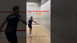 Faster Hands amp Volleys in Squash 🙉 squash shortsfeed squashtips volley squashskills sports [upl. by Glaab]