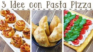 3 IDEE CON BASE PIZZA GIA PRONTA  Girelle Rustiche  Pizza Fredda  Calzoni  55Winston55 [upl. by Oribella599]