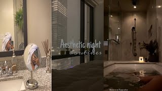 Aesthetic night routines TikTok compilation 🤍🎀 [upl. by Laehcar]