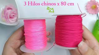 Pulseras de hilo fino Tutorial hermoso [upl. by Rehpetsirhc181]