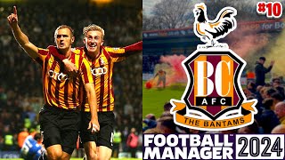 DERBY DAY AGAINST LEEDS UNITED  BRADFORD CITY FM24  FOOTBALL MANAGER 10 [upl. by Petit]