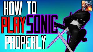 How To Play Sonic Properly The Strongest Battlegrounds [upl. by Gibby]