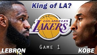 LEBRON vs KOBE 2020 vs 2010 Lakers Who will be the King of LA Game 1 2K25 [upl. by Rotow]