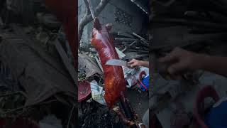 Crispy lechon sound check food filipinofood porklechon shorts [upl. by Dielu]