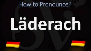 How to Pronounce Läderach in German Swiss Chocolate [upl. by Fink]