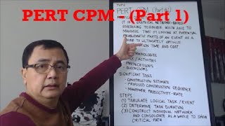 PERT CPM Part 1  Tagalog Tutorial [upl. by Sib56]