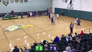 Cecil College vs Allegany  NJCAA Basketball  11324 [upl. by Lelith]