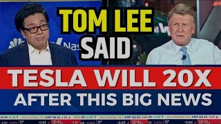 Tom Lee Said Tesla Will Hit 500 In 40 Days  TSLA Stock News [upl. by Gilberto]