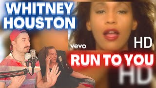 FIRST TIME REACTING  Whitney Houston  Run To You Official HD Video [upl. by Laemaj240]