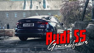 Audi S5 Sportback  Gewindefedern ≡ HampR [upl. by Pironi]