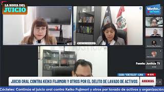 Caso Cócteles Decimocuarta audiencia del juicio contra Keiko Fujimori por lavado de activos [upl. by Ynwat]