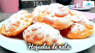 HOJUELAS de NATA ❗ Sin huevo 🥚 RECETA MUY FÁCIL hojuelasdenata sinhuevo hojuelas [upl. by Longerich590]