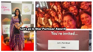 Star Parivaar Awards 2024  Daily Vlog  Udne ki Aasha  Pari bhatti [upl. by Feldman]