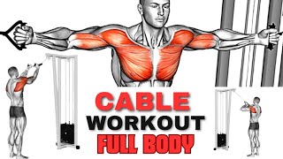 Top Full Body Exercises With Cable Machine  Workout at Gym [upl. by Clio]