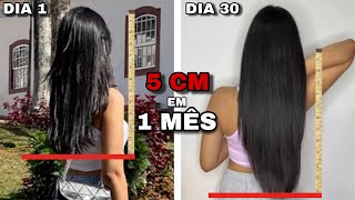 COMO FAZER O CABELO CRESCER 5 CM POR MÊS  Vitamina Para Crescer Cabelo caseira [upl. by Ailil]