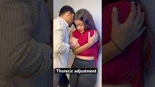 Thoracic adjustment chiropractic techniques feed ytshort trend [upl. by Humphrey496]