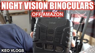 Night Vision Binoculars Off Amazon Great For Predator Hunting [upl. by Arahsal]