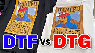 DTG vs DTF Quality Look and Feel on a Shirt [upl. by Kimberley]