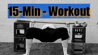 15Min Workout Tag 4  BeineRücken Beintraining Rücken Workout Abnehmen Muskelaufbau [upl. by Atinomar589]