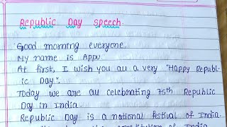 Republic Day Speech in English [upl. by Nirual241]