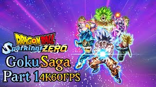 DRAGON BALL Sparking ZERO  Goku Saga  4K60FPS  Part 1 [upl. by Hgielhsa566]