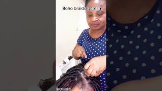 How to refresh boho braids bohobraids braids bohemia [upl. by Tania]