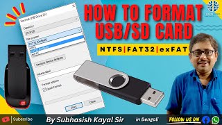 How to format PenUSB Drive properly  fat32 exfat ntfs [upl. by Magner237]