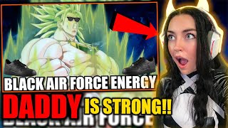 FIRST TIME EVER WATCHING BROLY RADIATES BLACK AIR FORCE ENERGY Cj Dachamp [upl. by Arraic]