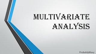 Multivariate Statistical Analysis  IntroductionTheory Part 0 [upl. by Ettegdirb33]