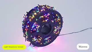 1500 Multicolour LED String Lights  45m Reel cw Remote Control [upl. by Nellda]