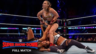 FULL MATCH  Ronda Rousey amp The Bella Twins vs The Riott Squad WWE Super ShowDown 2018 [upl. by Blood]