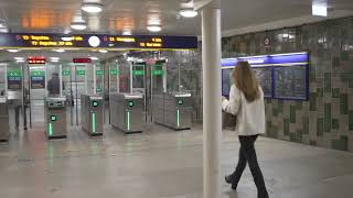 Sweden Stockholm Aspudden Subway Station 1X KONE elevator 1X escalator [upl. by Yesima]